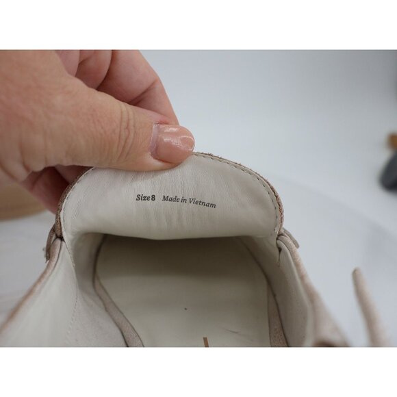 Dolce Vita Hardi Penny Loafer Slingback LowHeel White Crinkled Leather Size 8 - Picture 11 of 12